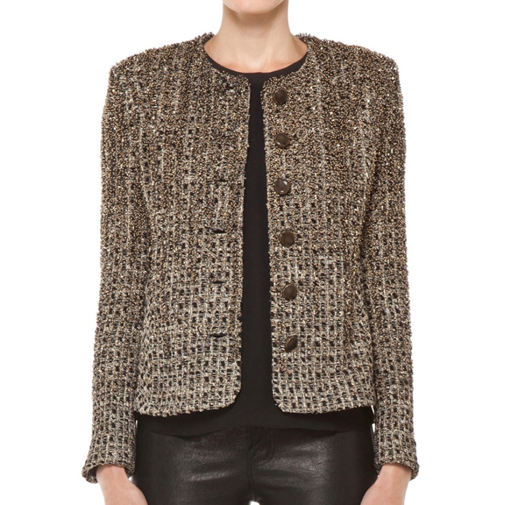 Theyskens' Theory Jallik Beaded Jacket - Picture 1 of 3